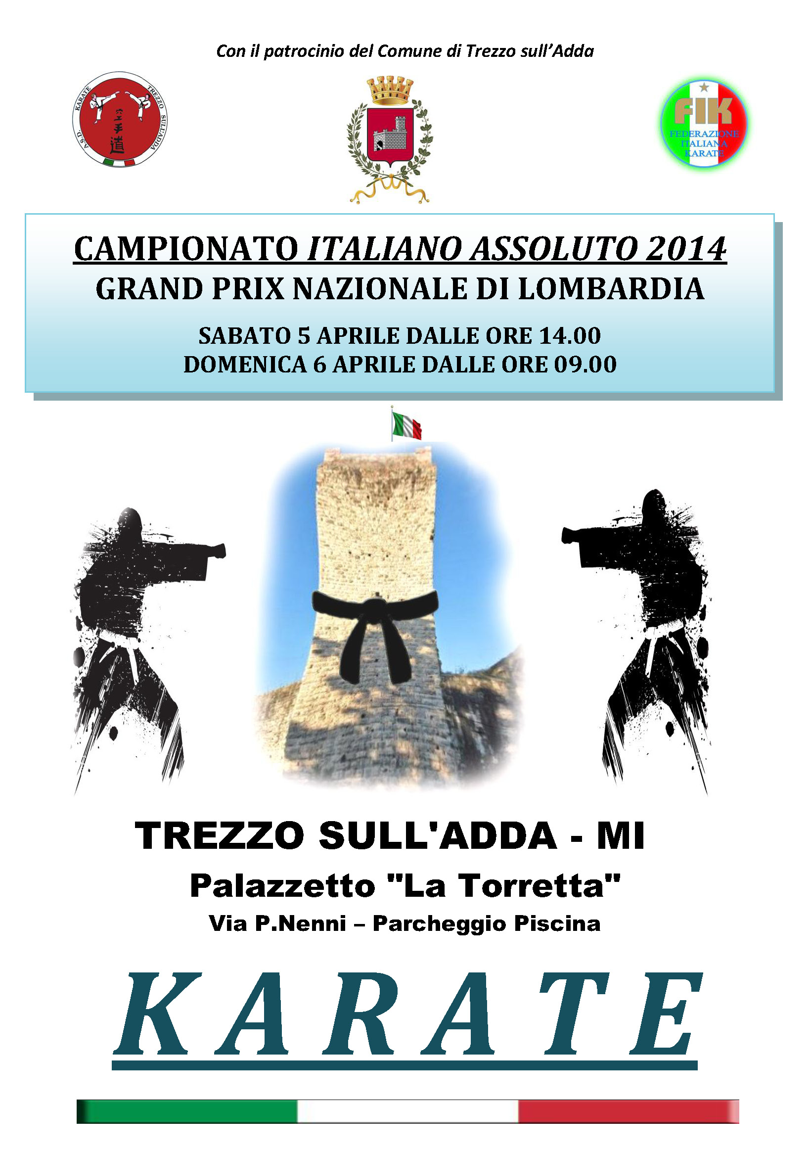 Locandina ITALIANI KARATE 2014
